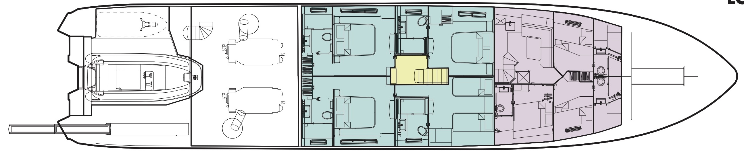Princess35m lowerdeck