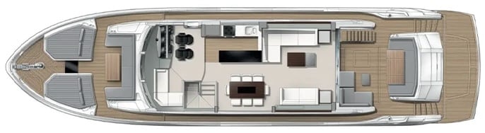 layout-yacht-sunseeker 76 main deck