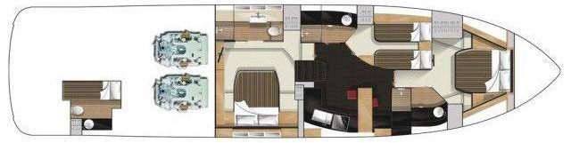 Fairline-Targa-64GT-lower-deck