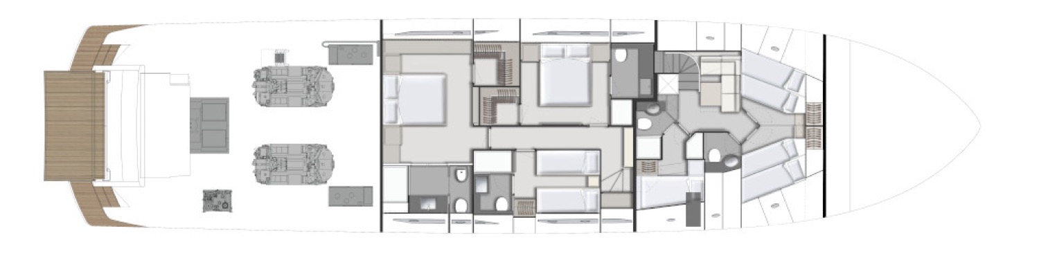 Ferretti 920 - Eagle One layout 4