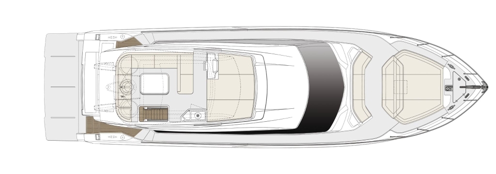 Layout Ferretti 550 fly