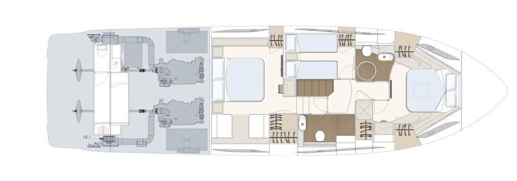 Layout Ferretti 550 lower