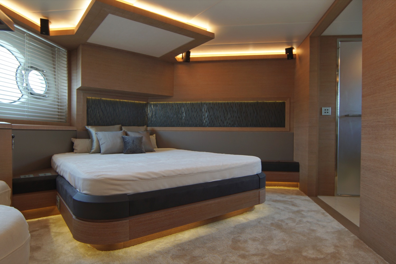 MCY 76 yacht for sale master cabin