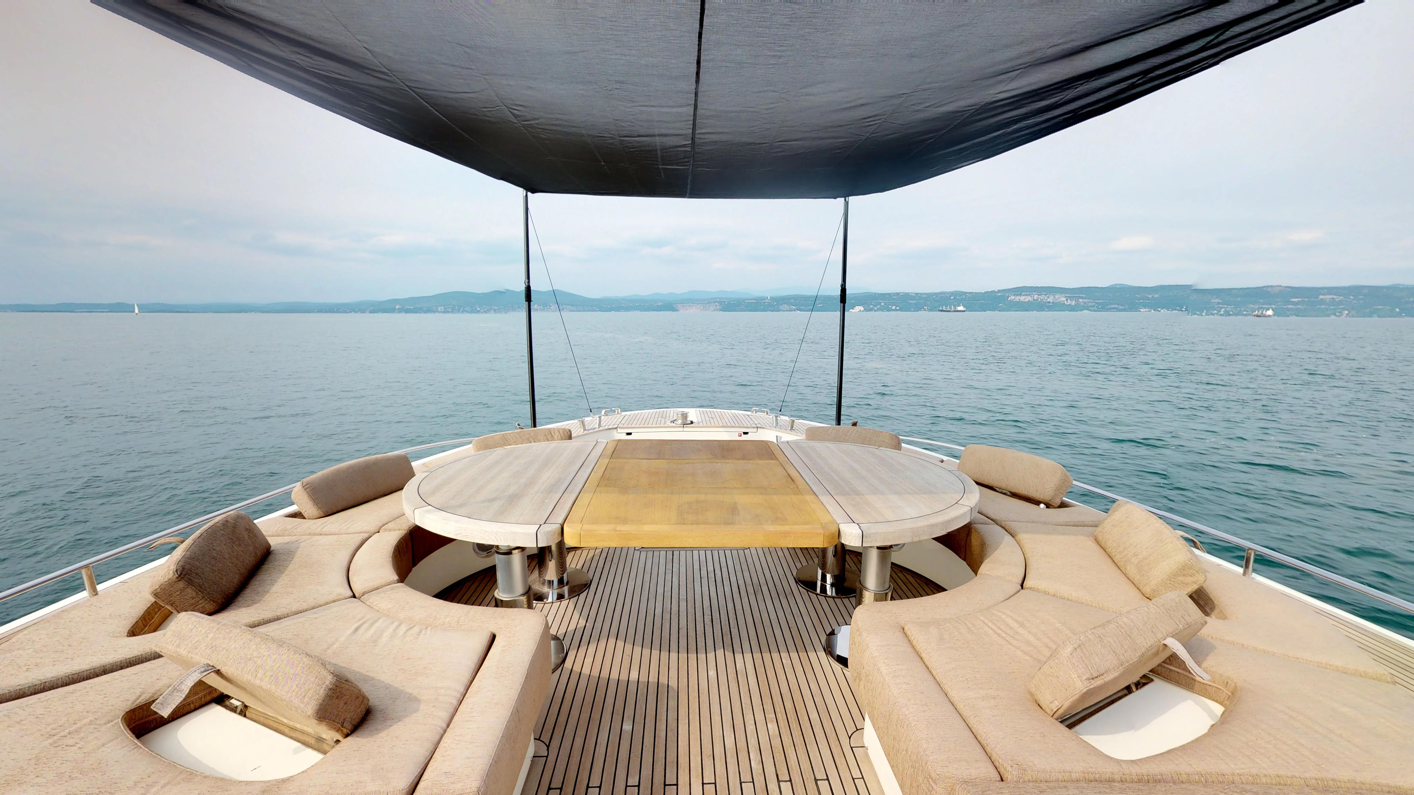Monte Carlo 76 Yacht For Sale Bow Lounge