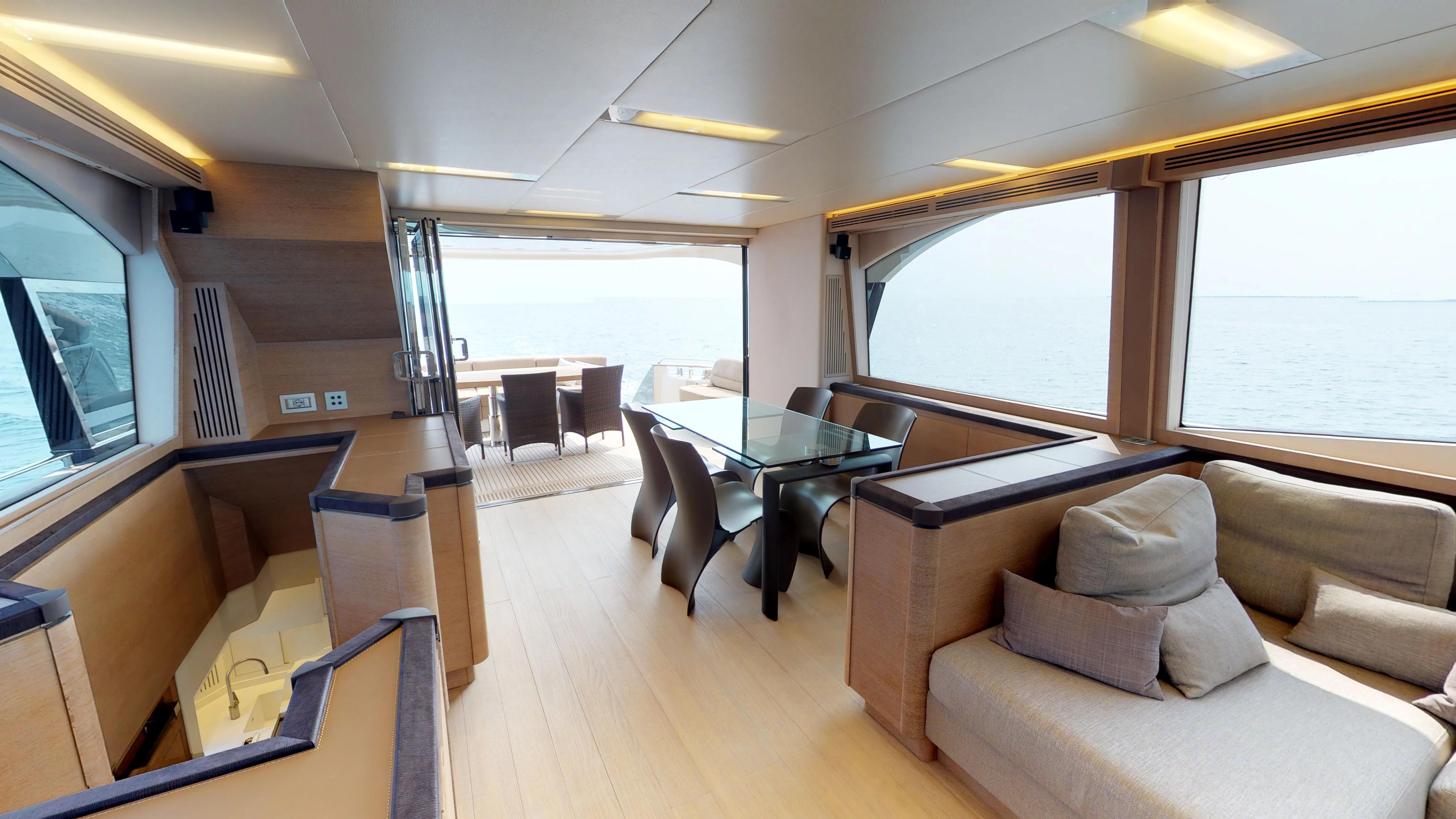 Monte Carlo 76 Yacht For Sale Dining