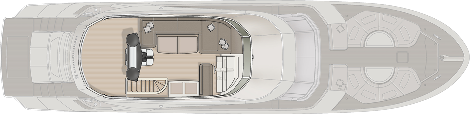 Monte Carlo 76 Yacht For Sale Flybridge Layout