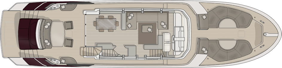 Monte Carlo 76 Yacht For Sale Layout Main