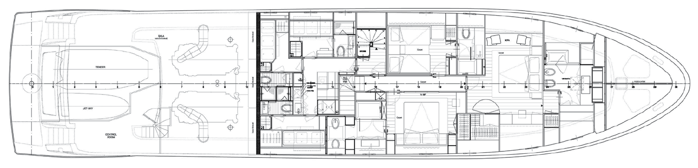 Lower Deck Sanlorenzo 104