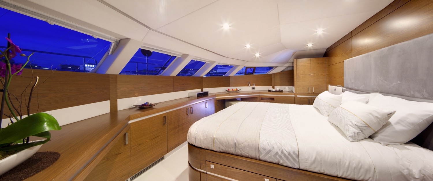sunreef 70 power yacht for sale master cabin 2