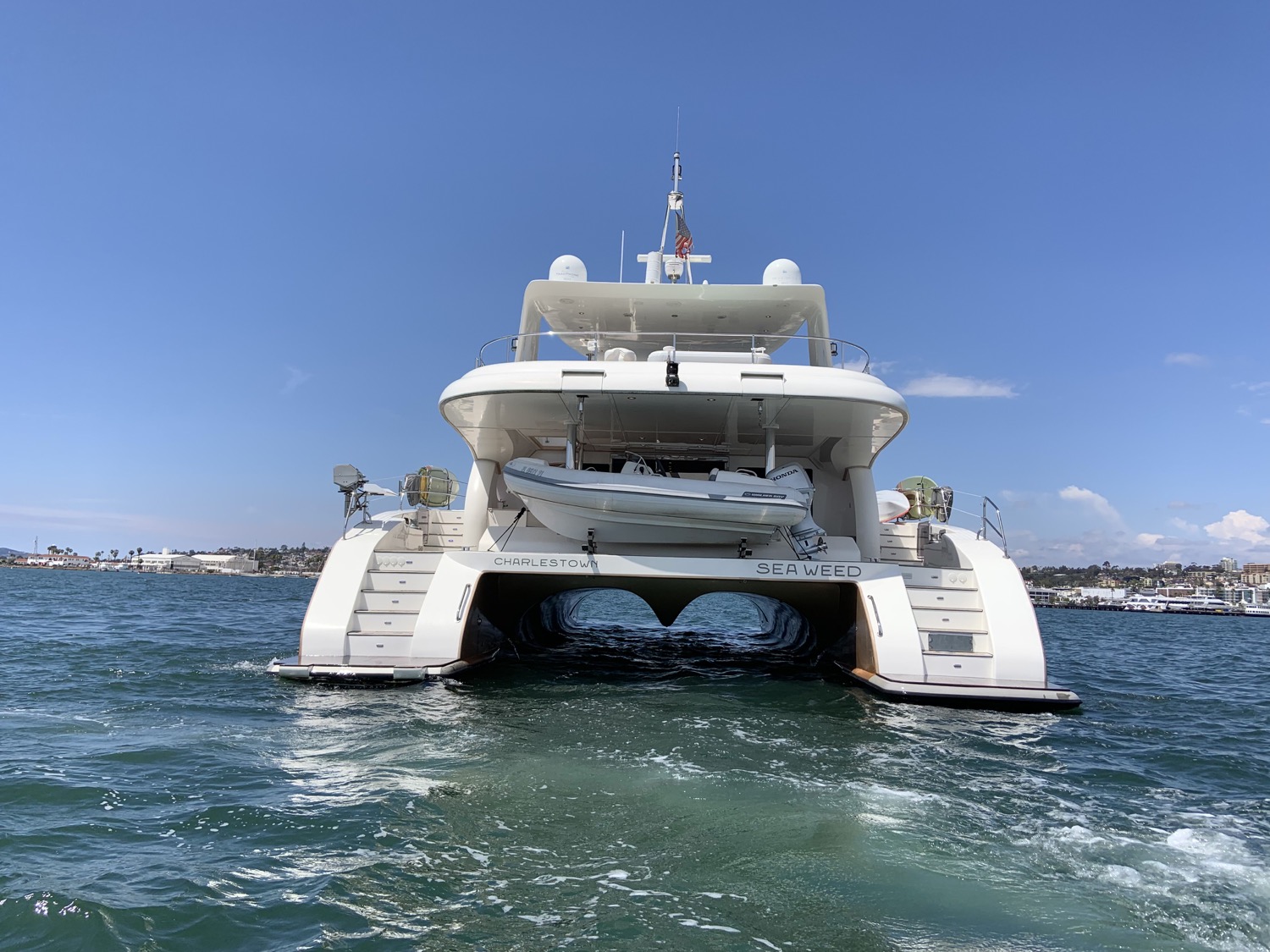 sunreef 70 power yacht for sale stern