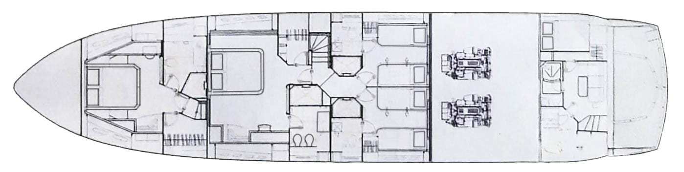 sunseeker 86 lower deck